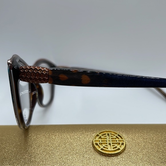 NWOT. Coco Song women’s Optical frames. Feather and silk imbedded in the frames. - Picture 5 of 7